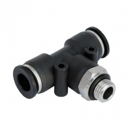 Тройник цанговый T-образный с резьбой PRTOM-1/8-4 Pemaks