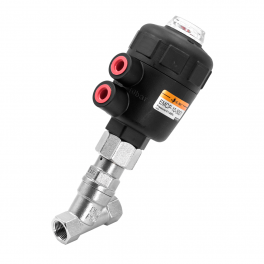 EMCP-25-50S1 Угловой клапан с пневмоуправлением (привод из полимера)