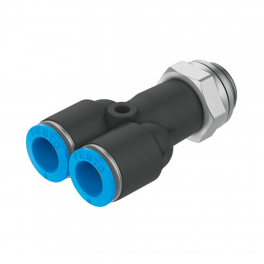 QSY-M5-6 Y-образное соединение с цанговым зажимом и резьбой