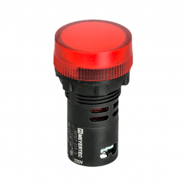 Сигнальная LED лампа, красный, 220V AC IP65 MT22-SA64