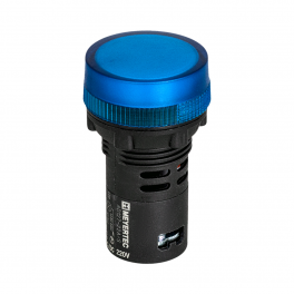 Сигнальная LED лампа, синий, 220V AC/DC IP65 MT22-SA36